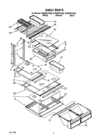 04 - Shelf parts for Whirlpool Refrigerator ET20PKXYW02 from AppliancePartsPros.com