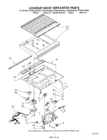 04 - Compartment Separator parts for Whirlpool Refrigerator ET20AKXSW05 from AppliancePartsPros.com