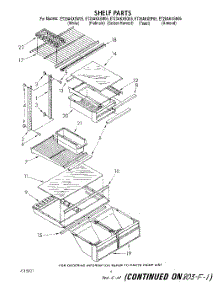 05 - Shelf parts for Whirlpool Refrigerator ET20AKXSW05 from AppliancePartsPros.com