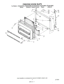 06 - Freezer Door parts for Whirlpool Refrigerator ET20AKXSW05 from AppliancePartsPros.com