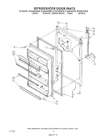 08 - Refrigerator Door , Lit / Optional parts for Whirlpool Refrigerator ET20AKXSW05 from AppliancePartsPros.com