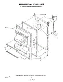 09 - Refrigerator Door, Not Illustrated parts for Whirlpool Refrigerator ET18JMXRWR3 from AppliancePartsPros.com