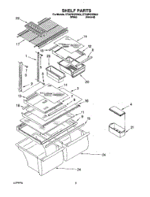 05 - Shelf, Lit / Optional parts for Whirlpool Refrigerator ET20PKXDN02 from AppliancePartsPros.com