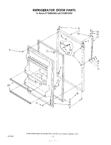 09 - Refrigerator Door , Lit / Optional parts for Whirlpool Refrigerator ET18JMXSW04 from AppliancePartsPros.com