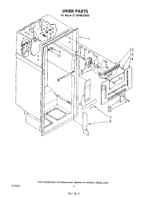 03 - Liner parts for Whirlpool Refrigerator ET18PMXSW00 from AppliancePartsPros.com