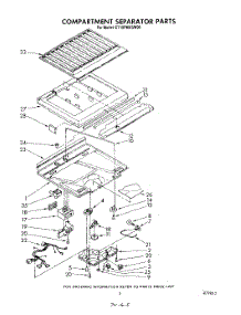 04 - Compartment Separator parts for Whirlpool Refrigerator ET18PMXSW00 from AppliancePartsPros.com