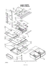 05 - Shelf parts for Whirlpool Refrigerator ET18PMXSW00 from AppliancePartsPros.com