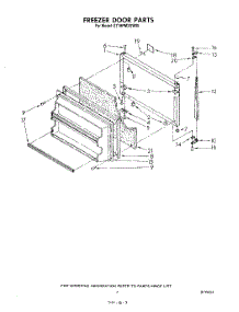 06 - Freezer Door parts for Whirlpool Refrigerator ET18PMXSW00 from AppliancePartsPros.com