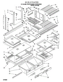 04 - Shelf, Lit / Optional parts for Whirlpool Refrigerator ET22DKXBW02 from AppliancePartsPros.com