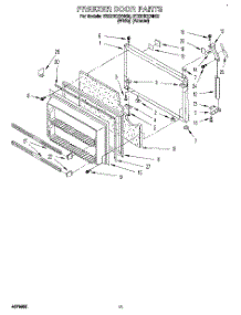07 - Freezer Door parts for Whirlpool Refrigerator ET22DKXBW02 from AppliancePartsPros.com