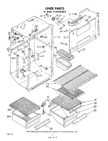 03 - Liner parts for Whirlpool Refrigerator ET19TKXLWR0 from AppliancePartsPros.com