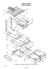 05 - Shelf parts for Whirlpool Refrigerator ET20PKXTN01 from AppliancePartsPros.com