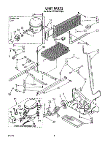 07 - Unit parts for Whirlpool Refrigerator ET20PKXTN01 from AppliancePartsPros.com