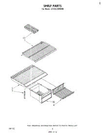 05 - Shelf parts for Whirlpool Refrigerator ET18SCXMWR0 from AppliancePartsPros.com