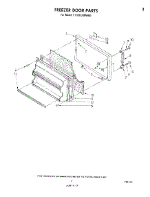 06 - Freezer Door parts for Whirlpool Refrigerator ET18SCXMWR0 from AppliancePartsPros.com