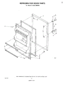 08 - Refrigerator Door , Miscellaneous parts for Whirlpool Refrigerator ET18SCXMWR0 from AppliancePartsPros.com