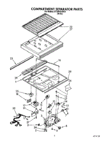 03 - Compartment Separator parts for Whirlpool Refrigerator ET18RKXXW00 from AppliancePartsPros.com