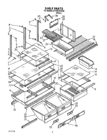 04 - Shelf, Lit / Optional parts for Whirlpool Refrigerator ET18RKXXW00 from AppliancePartsPros.com
