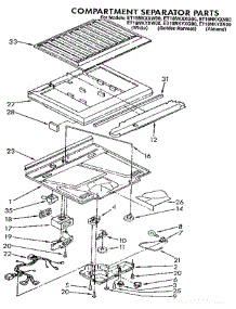 Compartment Separator parts for Whirlpool Refrigerator ET18NKYXG00 from AppliancePartsPros.com