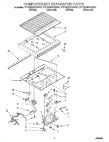 03 - Compartment Separator parts for Whirlpool Refrigerator ET18NMXAN03 from AppliancePartsPros.com