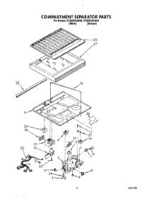 04 - Compartment Separator parts for Whirlpool Refrigerator ET20ZKXAN00 from AppliancePartsPros.com