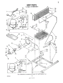 05 - Unit parts for Whirlpool Refrigerator ET22MK1LWR1 from AppliancePartsPros.com