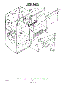 06 - Liner parts for Whirlpool Refrigerator ET22MK1LWR1 from AppliancePartsPros.com