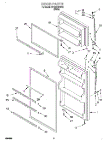 02 - Door parts for Whirlpool Refrigerator ET18SKRDW03 from AppliancePartsPros.com