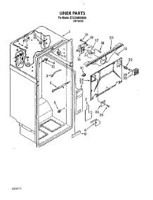 03 - Liner parts for Whirlpool Refrigerator ET22DMXXN00 from AppliancePartsPros.com