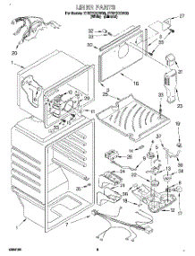 03 - Liner parts for Whirlpool Refrigerator ET20TKXDW03 from AppliancePartsPros.com