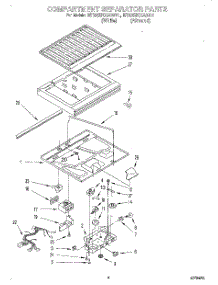 03 - Compartment Separator parts for Whirlpool Refrigerator ET20ZKXAW01 from AppliancePartsPros.com