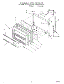 05 - Freezer Door parts for Whirlpool Refrigerator ET20ZKXAW01 from AppliancePartsPros.com
