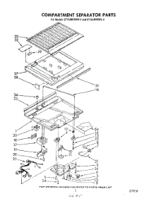 04 - Compartment Separator parts for Whirlpool Refrigerator ET18JMXRWR2 from AppliancePartsPros.com