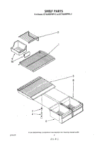 05 - Shelf parts for Whirlpool Refrigerator ET18JMXRWR2 from AppliancePartsPros.com