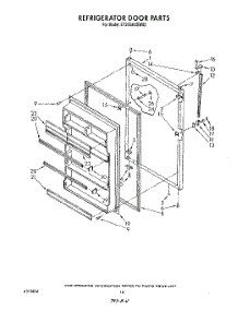 08 - Refrigerator Door , Lit / Optional parts for Whirlpool Refrigerator ET20GKXSW02 from AppliancePartsPros.com