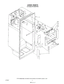 03 - Liner parts for Whirlpool Refrigerator ET18ZKXTF01 from AppliancePartsPros.com