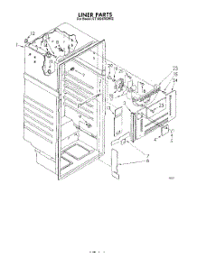 03 - Liner parts for Whirlpool Refrigerator ET18SKRSW02 from AppliancePartsPros.com