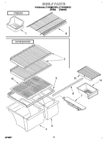 06 - Shelf, Lit / Optional parts for Whirlpool Refrigerator ET18NMXDW01 from AppliancePartsPros.com