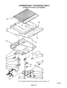 04 - Compartment Separator parts for Whirlpool Refrigerator ET18JKXWG01 from AppliancePartsPros.com