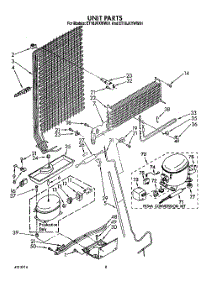 07 - Unit parts for Whirlpool Refrigerator ET18JKXWG01 from AppliancePartsPros.com