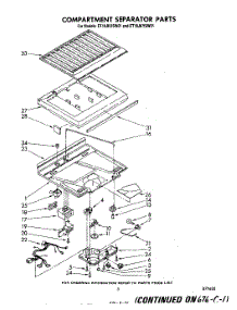 04 - Compartment Separator parts for Whirlpool Refrigerator ET18JKXSW01 from AppliancePartsPros.com