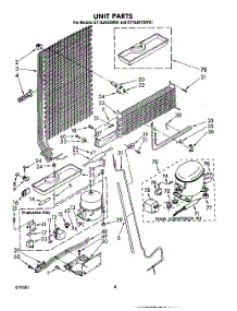07 - Unit parts for Whirlpool Refrigerator ET18JKXSW01 from AppliancePartsPros.com