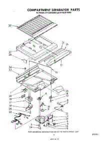 04 - Compartment Separator parts for Whirlpool Refrigerator ET18JKXSW03 from AppliancePartsPros.com
