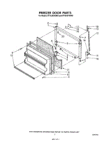 06 - Freezer Door parts for Whirlpool Refrigerator ET18JKXSW03 from AppliancePartsPros.com