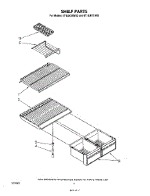 05 - Shelf parts for Whirlpool Refrigerator ET18JKXSW02 from AppliancePartsPros.com
