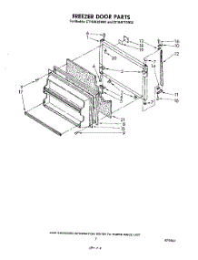 06 - Freezer Door parts for Whirlpool Refrigerator ET18JKXSW02 from AppliancePartsPros.com