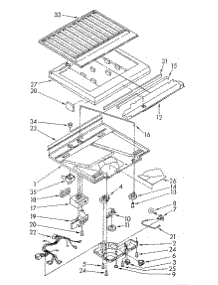 Compartment Separator parts for Whirlpool Refrigerator ET18JKYSF03 from AppliancePartsPros.com