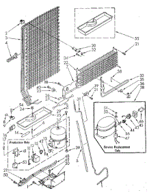 Unit parts for Whirlpool Refrigerator ET18JKYSF03 from AppliancePartsPros.com