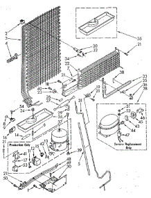 Unit parts for Whirlpool Refrigerator ET18JKYSF01 from AppliancePartsPros.com