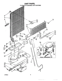 07 - Unit parts for Whirlpool Refrigerator ET18JKXSW02 from AppliancePartsPros.com